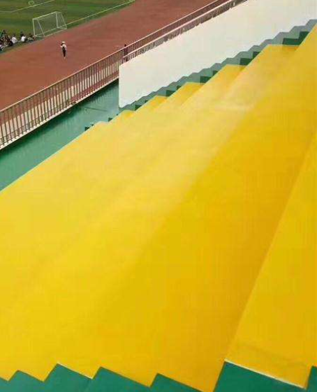 四平球场台阶翻新修补改造